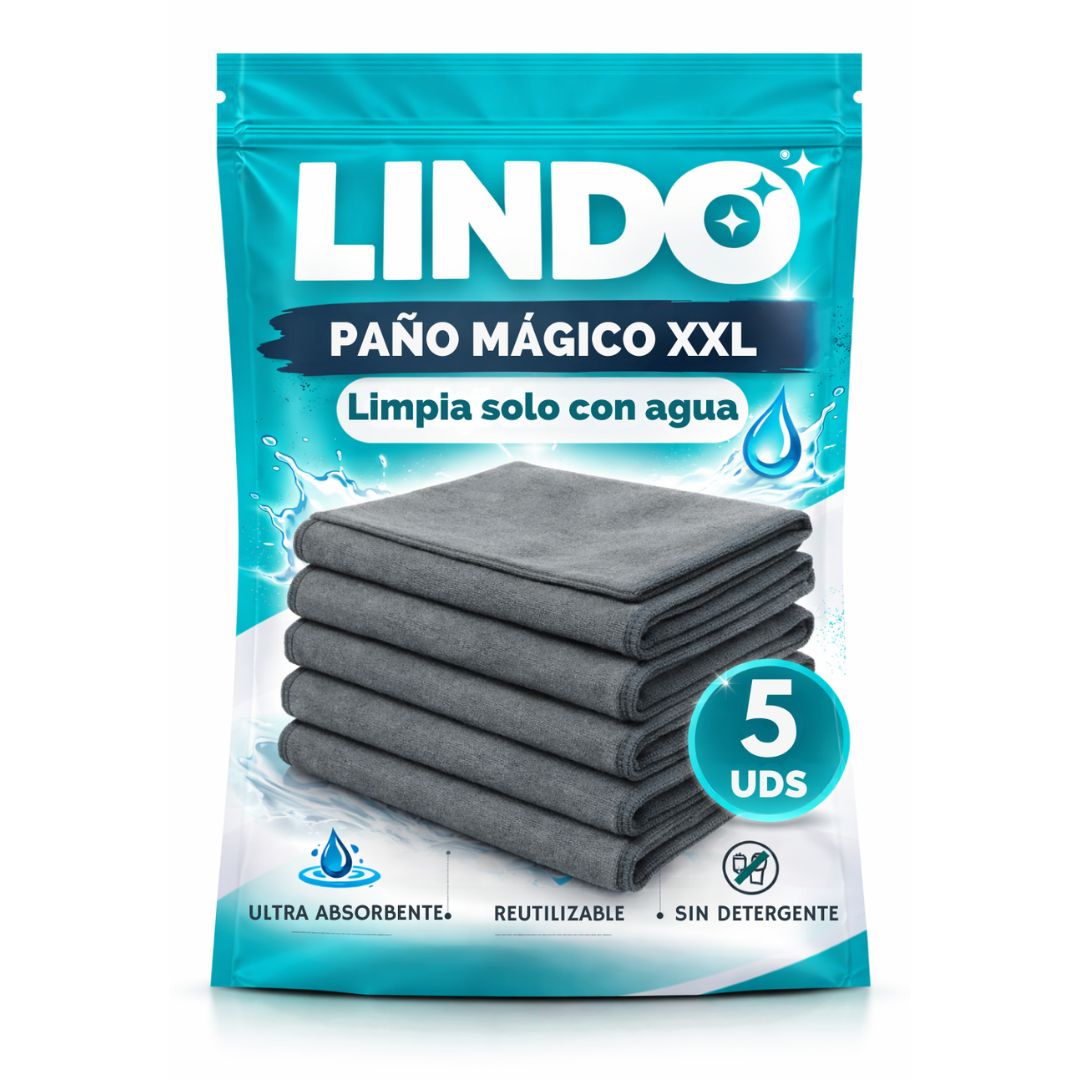 Set de 5 paños mágicos de microfibra