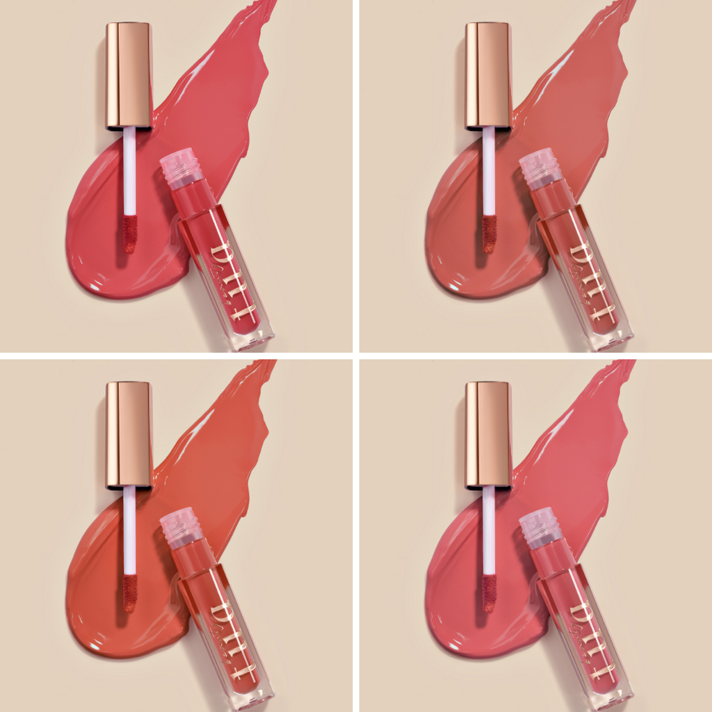 4 barras de labios líquidas mate resistentes a la transferencia