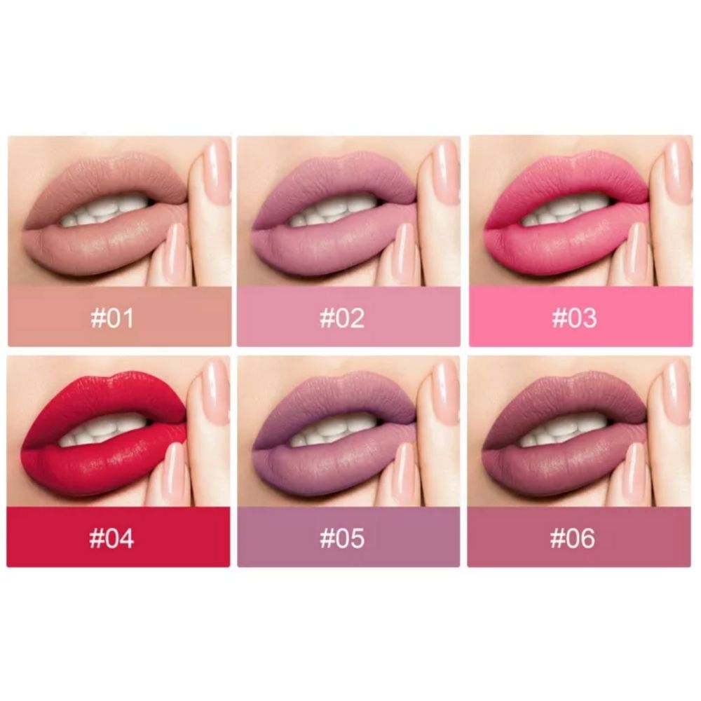 #123 Set de 6 barras de labios Super Colour