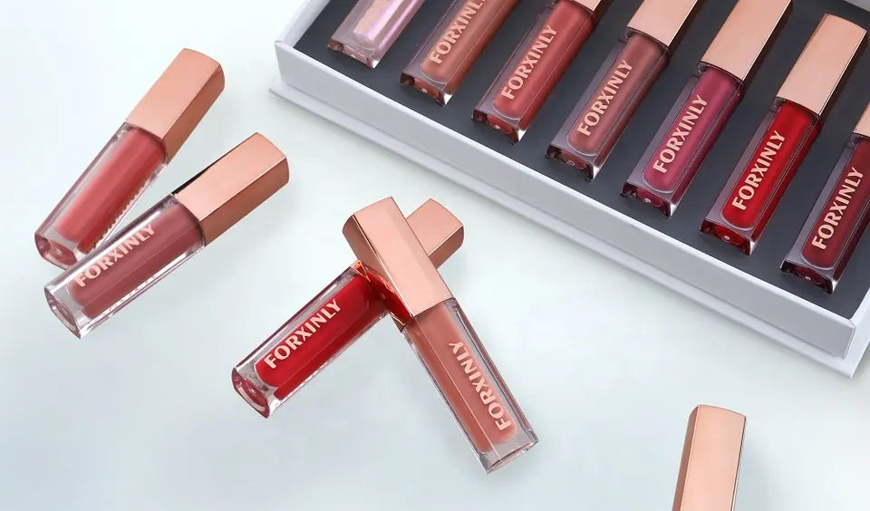 #356 set de 7 barras de labios resistentes a la transferencia 12 horas